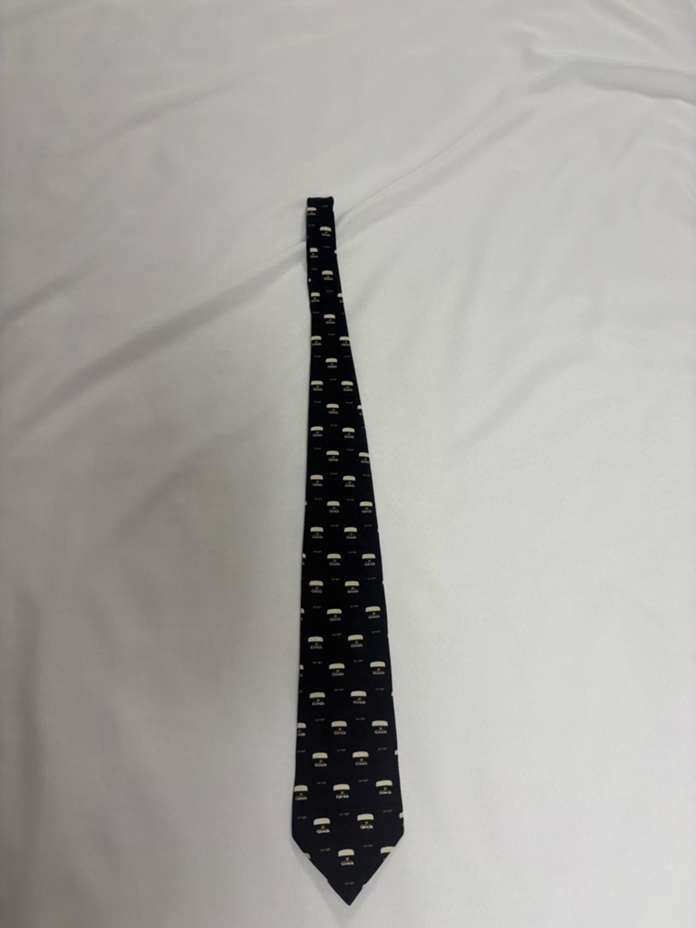 Guinness Black Tie with Cream Car Motif